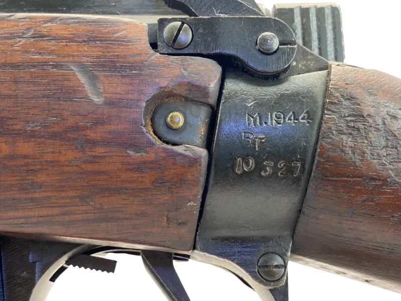 Navy Arms Enfield #4 Mk 1* .303 World War II French Resistance 1944 Dated "BT" marked matching serial number bolt PP 1608 - Image 10