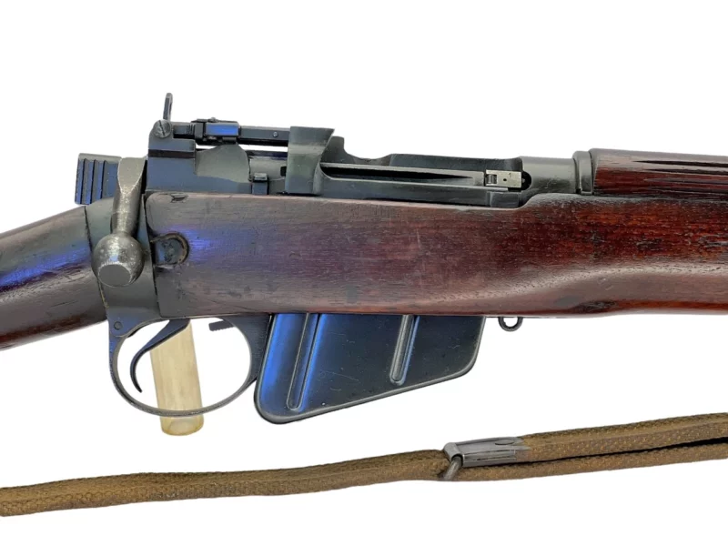 Navy Arms Enfield #4 Mk 1* .303 World War II French Resistance 1944 Dated "BS" and "PP" marked matching serial number bolt PP 0372 - Image 9