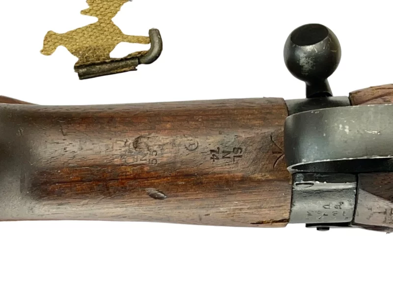 Navy Arms Enfield #4 Mk 1* .303 World War II French Resistance 1944 Dated "BS" and "PP" marked 1854matching serial number bolt PP - Image 18
