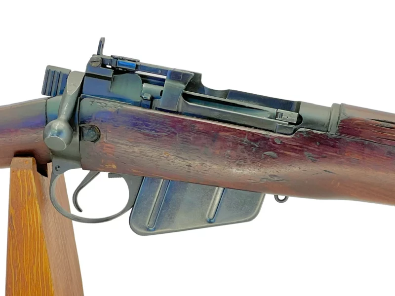 Navy Arms Enfield #4 Mk 1* .303 World War II French Resistance1944 Dated "BS" and "PP" marked non-matching serial number bolt PP 0376 - Image 12