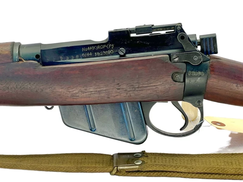 Navy Arms Enfield #4 Mk 1 .303 World War II French Resistance,1944 date "PP" marked, ROF(F) with matching bolt SN PP 1997 - Image 18