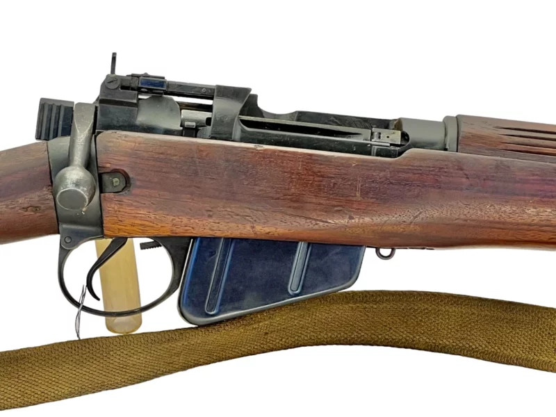 Navy Arms Enfield #4 Mk 1* .303 World War II French Resistance1944 Dated "BS" marked non-matching serial number bolt PP 1689 - Image 11
