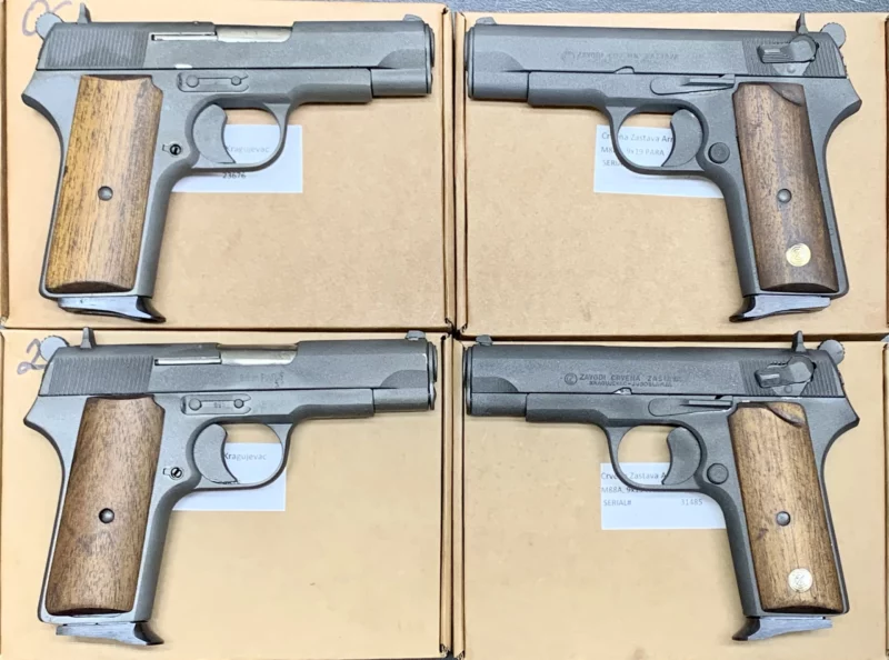 ZASTAVA M88A 9MM PISTOL ARSENAL RECONDITIONED, WOOD GRIPS, WITH MAGAZINE