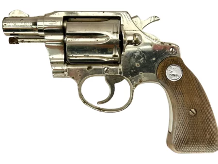 Colt Detective Special revolver 2" nickel .38 Spl., 2nd Issue, 1972 Mfg SN B51458