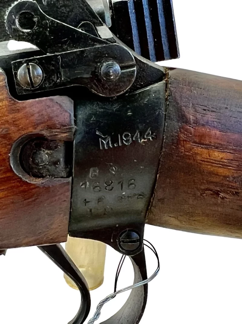 Navy Arms Enfield #4 Mk 1* .303 World War II French Resistance 1944 Dated "BS" and "PP" marked matching serial number bolt PP 0829 - Image 23