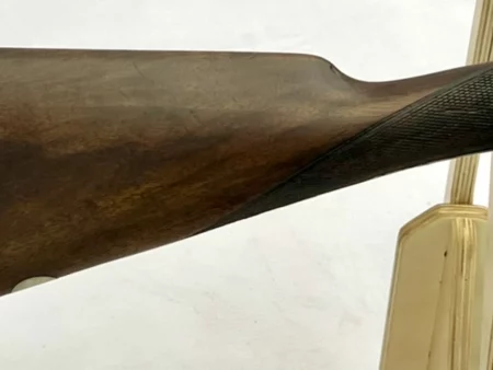 side by side 12ga shotgun British Webley & Scott Model 700 Boxlock w/ejectors SN 124744