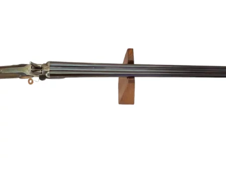 Belgium 410 side by side shotgun external hammer, fold-over “poacher’s gun” 38419