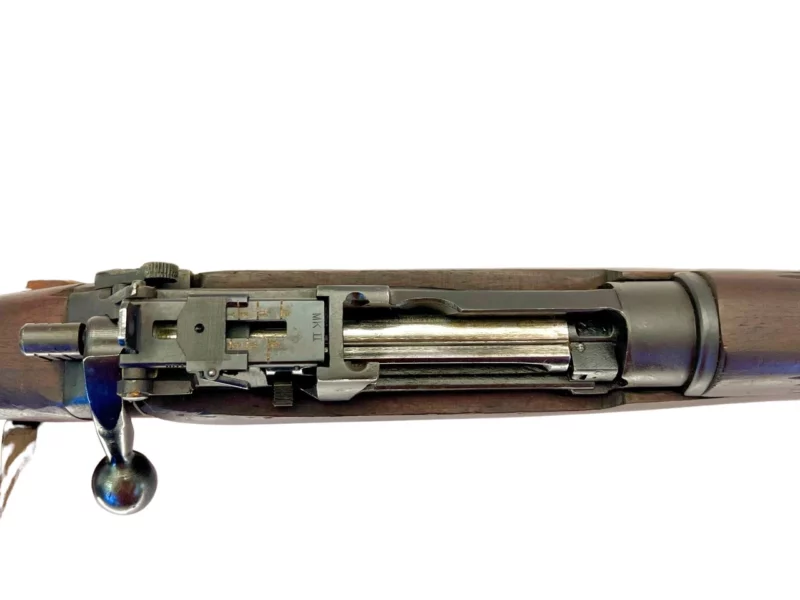 Navy Arms Enfield #4 Mk 1 .303 World War II French Resistance,1944 date "PP" marked, ROF(F) with matching bolt Zinc buttplate SN PP 1227 - Image 12
