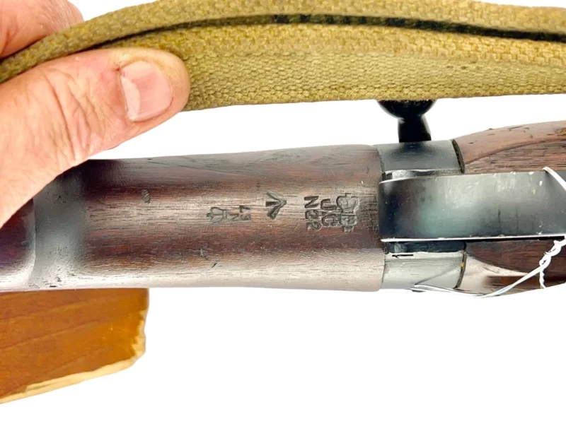 Navy Arms Enfield #4 Mk 1 .303 World War II French Resistance,1944 date "PP" marked, ROF(F) with matching bolt SN PP 0689 - Image 18