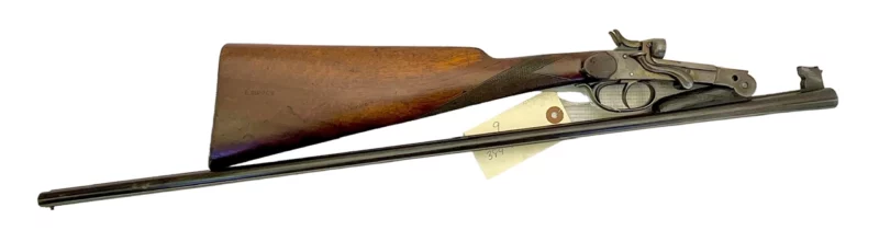 Belgium 410 side by side shotgun external hammer, fold-over “poacher’s gun” 38420 - Image 6