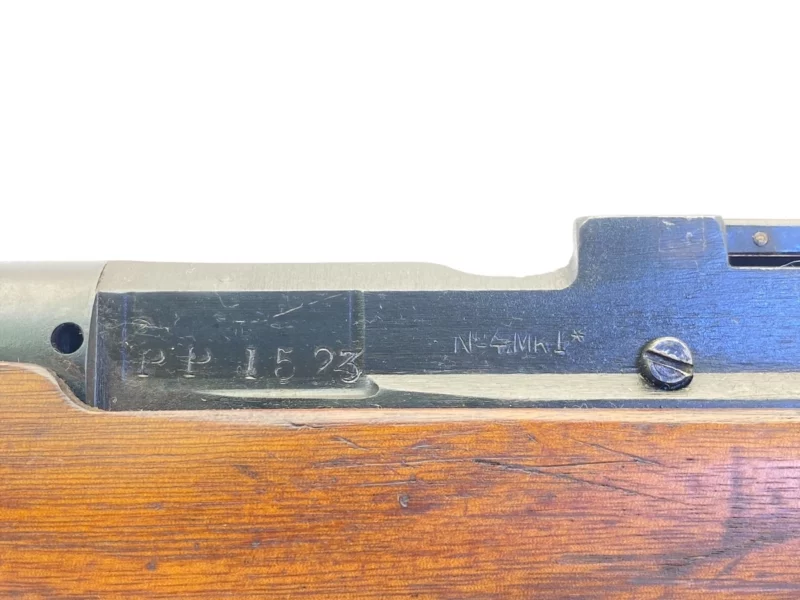 Navy Arms Enfield #4 Mk 1* .303 World War II French Resistance 1944 Dated "BT" and "PP" marked matching serial number bolt PP1523 - Image 11