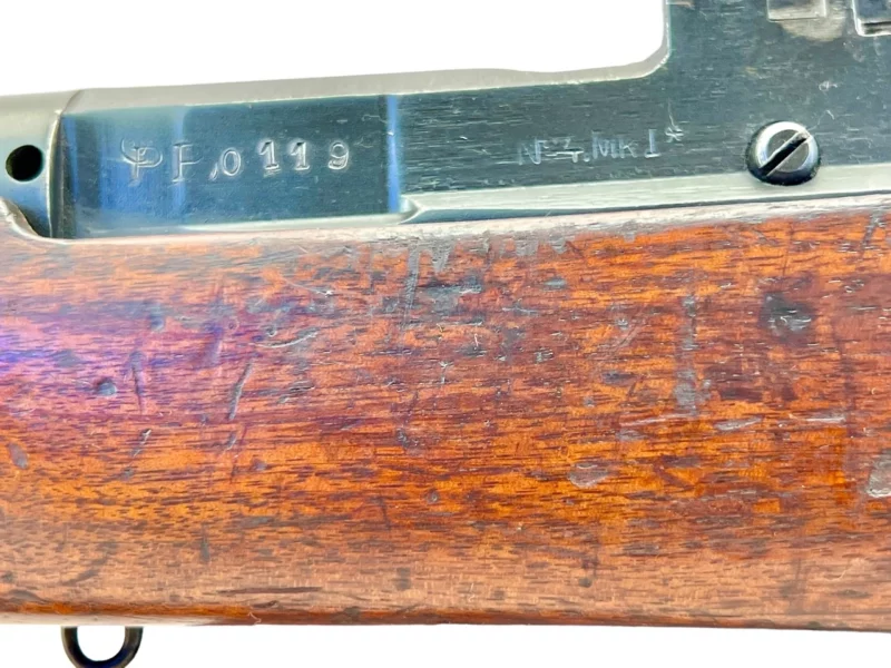 Navy Arms Enfield #4 Mk 1* .303 World War II French Resistance 1944 Dated "BS" and "PP" marked matching serial number bolt PP 0119 - Image 22