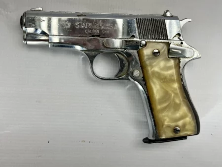Star BM 9mm pistol Grade 1 Nickel