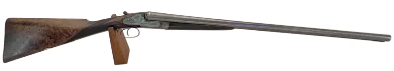 British Army & Navy sidelock side by side 12ga shotgun Damascus