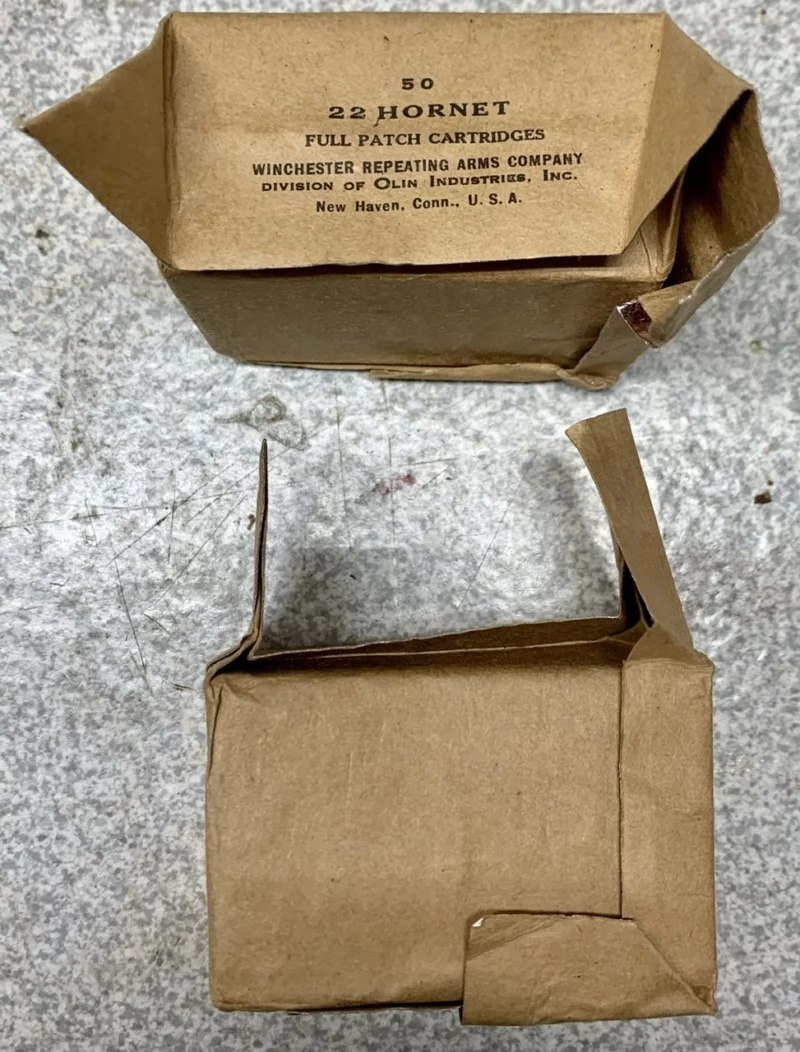 .22 Hornet Vintage Winchester sealed military pack 50rds - Image 2