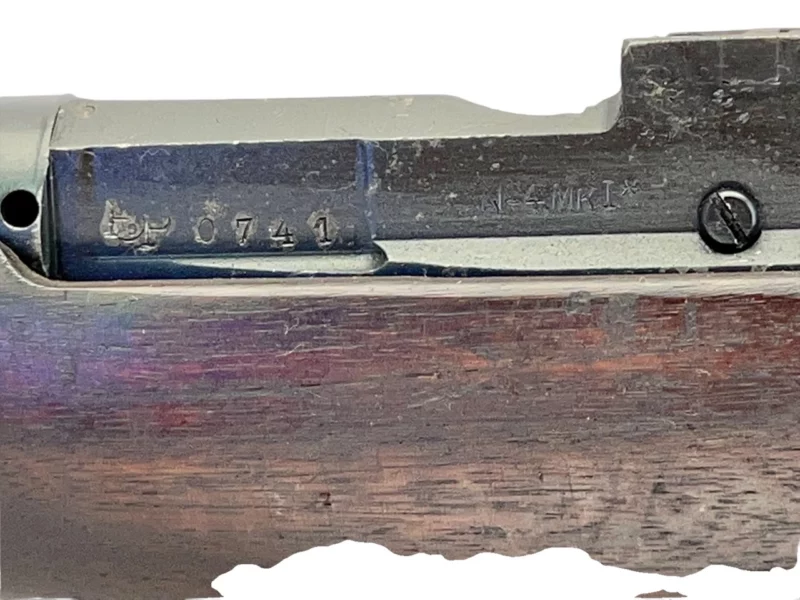 Navy Arms Enfield #4 Mk 1* .303 World War II French Resistance 1944 Dated "BS" and "PP" marked matching serial number bolt PP 0741 - Image 18
