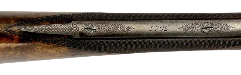 British Army & Navy sidelock side by side 12ga shotgun Damascus - Image 8