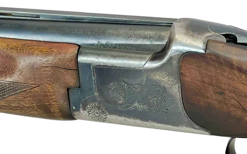 12ga O/U shotgun Miruku of Japan made (Winchester 101 type) single trigger good-VG condition SN 720561 - Image 7