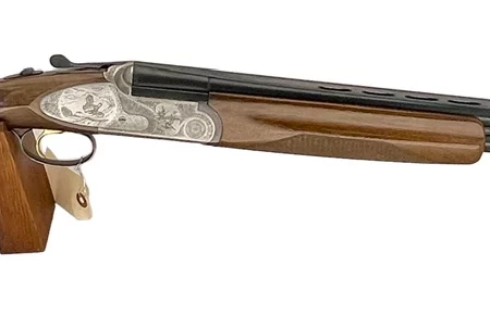 12ga O/U full side lock shotgun Emilio Rizzini Italian made single trigger VG-Ex. condition