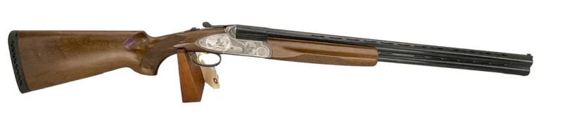 12ga O/U full side lock shotgun Emilio Rizzini Italian made single trigger VG-Ex. condition