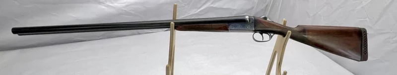 side by side 12ga shotgun AYA Yeoman Boxlock SN 490493 - Image 2