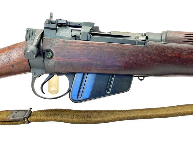 Navy Arms Enfield #4 Mk 1* .303 World War II French Resistance 1944 Dated "BS" and "PP" marked matching serial number bolt PP 0104 - Image 11