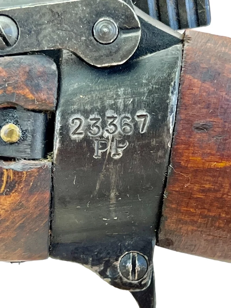 Navy Arms Enfield #4 Mk 1 .303 World War II French Resistance,1944 date "PP" marked, ROF(F) with matching bolt SN PP 0673 - Image 21