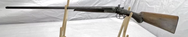 side by side 410ga hammer shotgun Belgium made SN 26941 - Image 6
