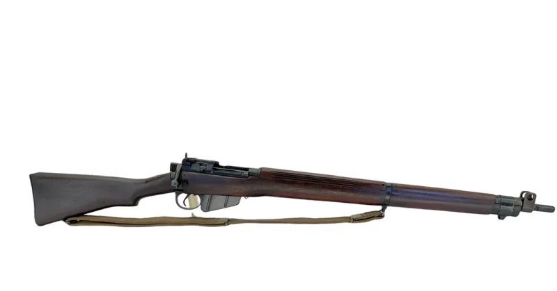 Navy Arms Enfield #4 Mk 1* .303 World War II French Resistance 1944 Dated "BS" and "PP" marked matching serial number bolt PP 1215 - Image 9