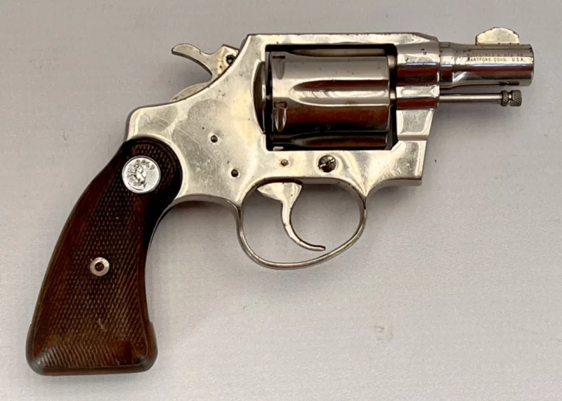 Colt Detective Special revolver 2" nickel .38 Spl., 2nd Issue 1964 Mfg SN 903464 - Image 2