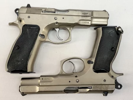 CZ 75 PISTOL 9MM Rare Nickel Finish with magazine