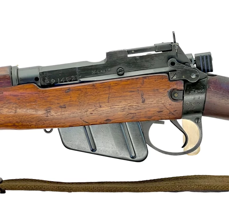 Navy Arms Enfield #4 Mk 1* .303 World War II French Resistance 1944 Dated "BS" and "PP" marked matching serial number bolt PP 1492 - Image 19