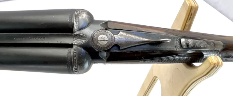 side by side 12ga shotgun Sabel Ejector Boxlock SN PG92179 - Image 6