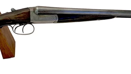 British Side by Side 12ga shotgun Westley Richards Boxlock Gold Letter