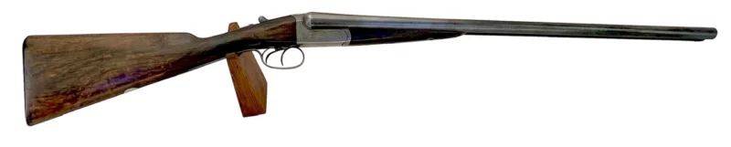 British Side by Side 12ga shotgun Westley Richards Boxlock Gold Letter