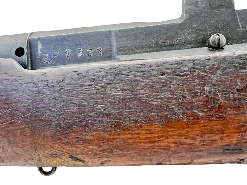 Navy Arms Enfield #4 Mk 1* .303 World War II French Resistance 1944 Dated "BS" marked matching serial number bolt PP 1933 - Image 23