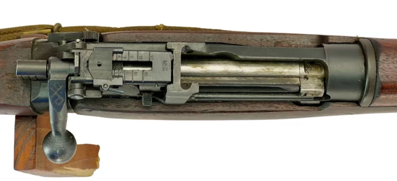 Navy Arms Enfield #4 Mk 1* .303 World War II French Resistance 1944 Dated "BT" marked non-matching SN bolt PP 1082 - Image 12