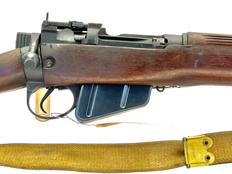 Navy Arms Enfield #4 Mk 1* .303 World War II French Resistance1944 Dated "BS" marked matching serial number bolt PP 1807 - Image 13