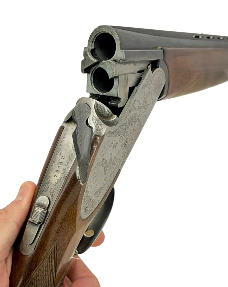 12ga O/U full side lock shotgun Emilio Rizzini Italian made single trigger VG condition - Image 16