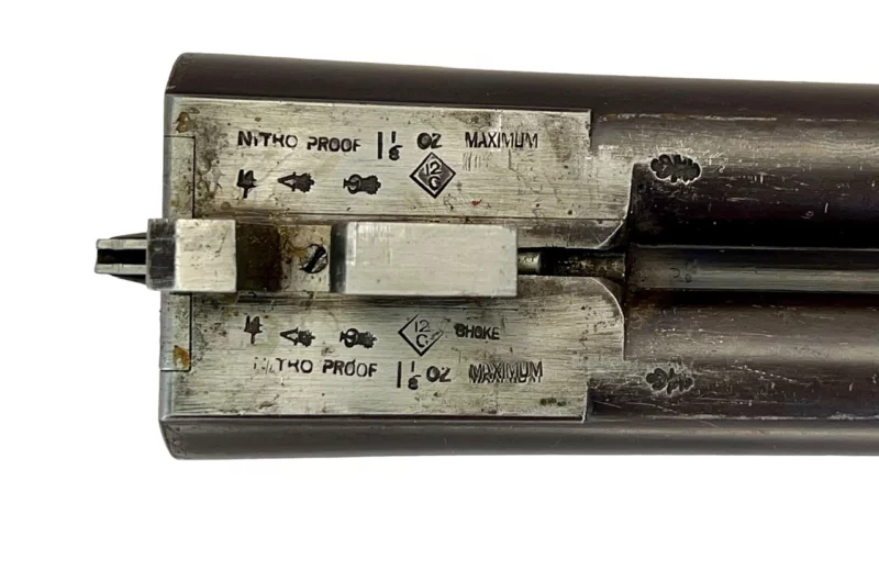 British Side by Side 12ga shotgun T Stensby & Co. Box Lock - Image 15