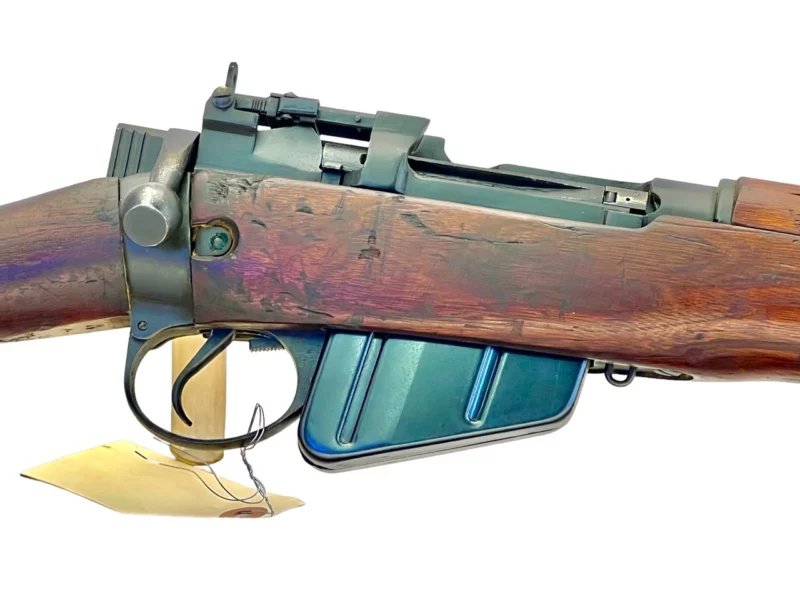Navy Arms Enfield #4 Mk 1* .303 World War II French Resistance 1944 Dated "BT" and "PP" marked matching serial number bolt PP 0082 - Image 12