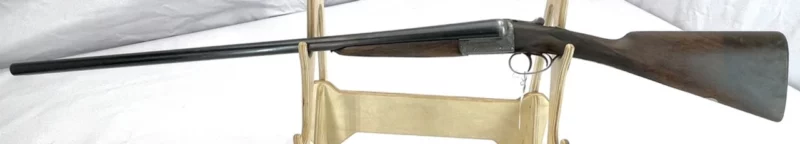side by side 12ga shotgun British Webley & Scott Model 700 Boxlock w/ejectors SN 124744 - Image 4
