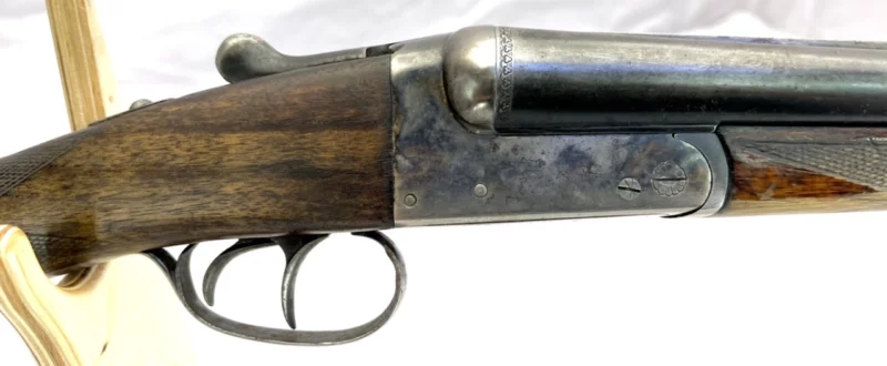 side by side 12ga shotgun AYA Yeoman Boxlock SN 533801 - Image 2