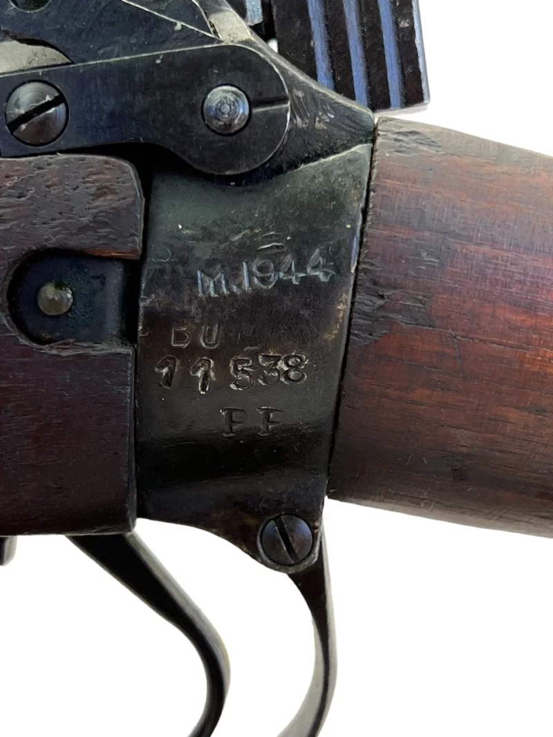 Navy Arms Enfield #4 Mk 1* .303 World War II French Resistance 1944 Dated "BS" marked matching serial number bolt PP 1831 - Image 21