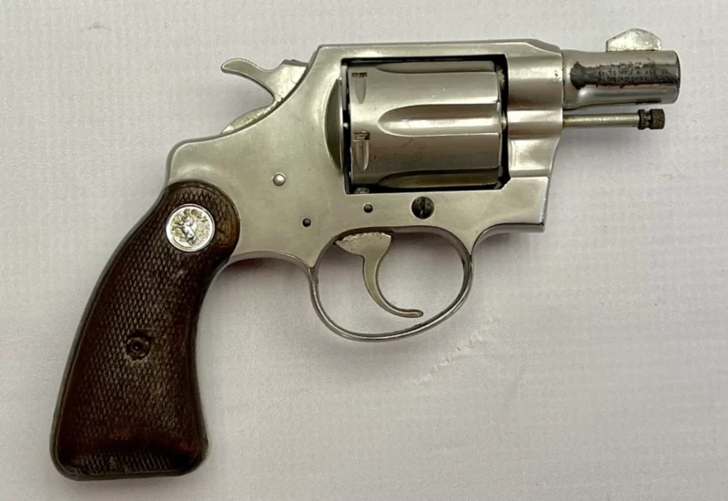Colt Detective Special revolver 2" nickel .38 Spl., 2nd Issue 1964 Mfg SN 846926