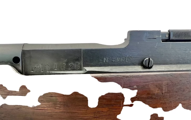 Navy Arms Enfield #4 Mk 1* .303 World War II French Resistance1944 Dated "BS" marked non-matching serial number bolt PP 1626 - Image 21