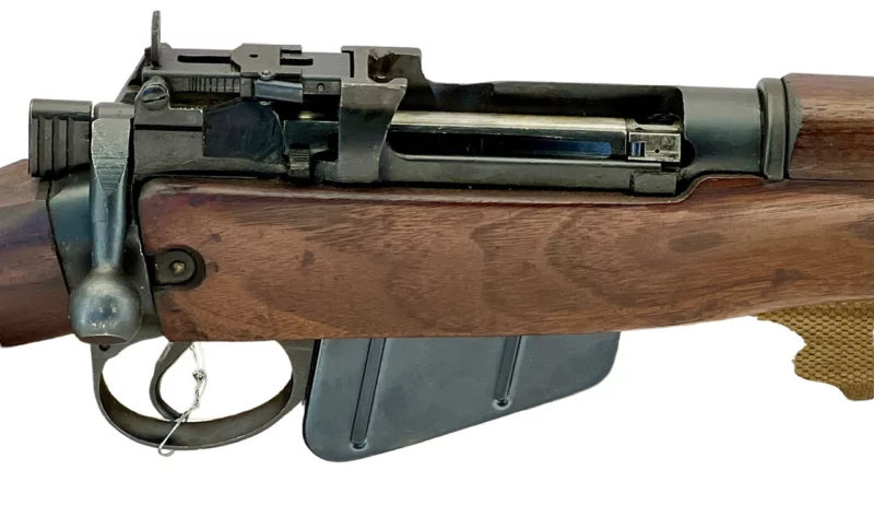 Navy Arms Enfield #4 Mk 1* .303 World War II French Resistance 1944 Dated "BT" marked matching serial number bolt PP 0794 - Image 12