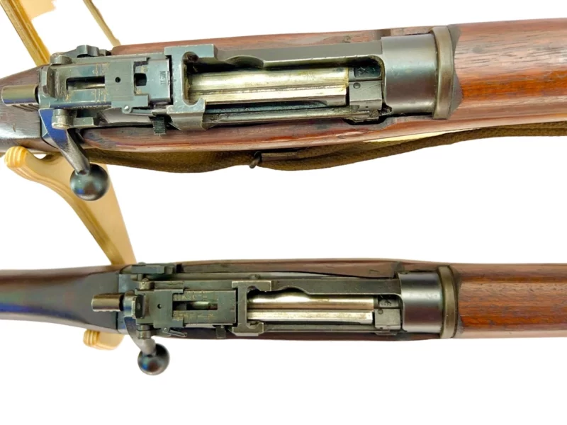 Navy Arms Enfield #4 Mk 1 .303 World War II French Resistance 1944 Dated consecutive serial numbered pair matching serial number bolt - Image 13