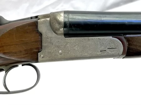 side by side 12ga shotgun Italian Pioneer Arms Ejector Boxlock SN 85149