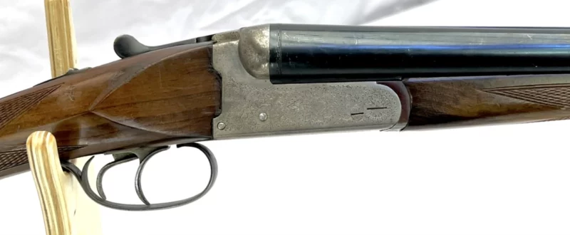 side by side 12ga shotgun Italian Pioneer Arms Ejector Boxlock SN 85149